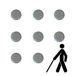 Тактильний індикатор "Конус" самоклеючий Ø25 мм (сірий)