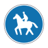 Дорожній знак 4.19 Доріжка для вершників