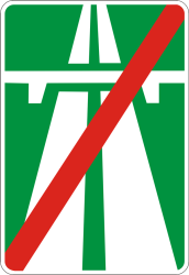 Дорожній Знак 5.2 Кінець Автомагістралі