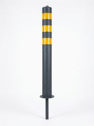 Стовпчик металевий паркувальний Mast500 з світловідбиваючими смужками Masteroad