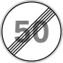 Дорожній знак 3.30. Кінець обмеження максимальної швидкості