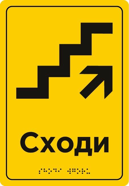 Навігаційні таблички зі шрифтом Брайля