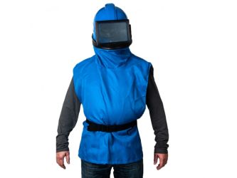 Шлем пескоструйный HY-02A и HY-02B,с регулятором температуры , система охлаждения бленды ID
