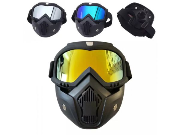 Защитные очки Unisex, ветрозащитные, с фильтром для рта